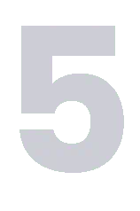 Number 5 to denote reason 5 out of 5 of why to use Tradersally